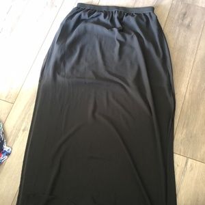 sheer black maxi skirt